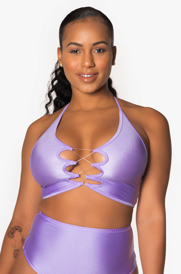 Lavender Infinity Crop Top